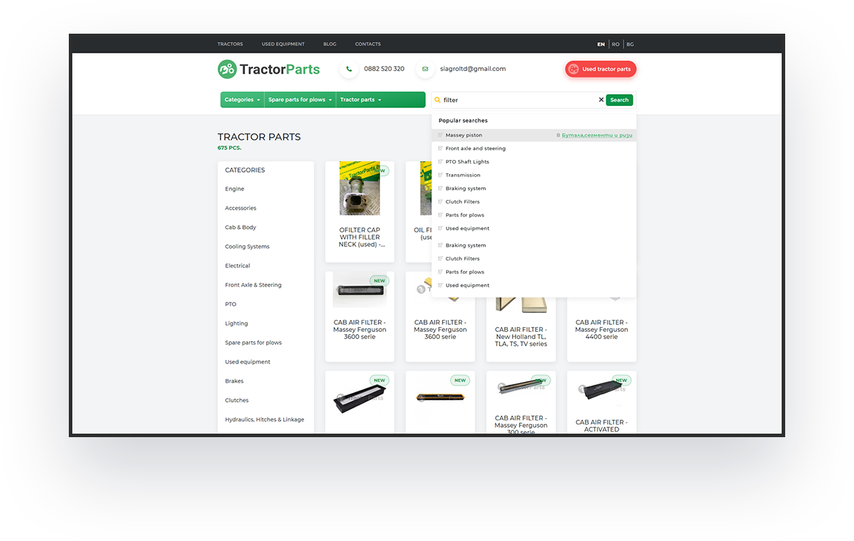 tractorparts website